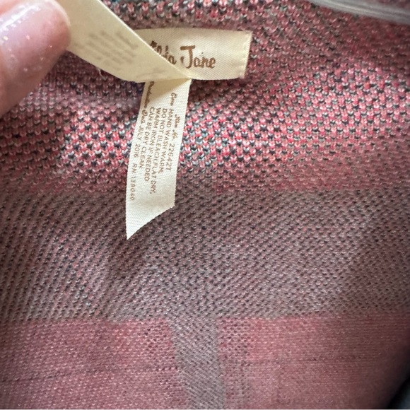 Matilda Jane Steadfast Cardigan Size Small sweater cardigan plaid womans - Picture 5 of 6